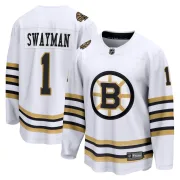 Fanatics Branded Men's Jeremy Swayman Boston Bruins Premier Breakaway 100th Anniversary Jersey - White