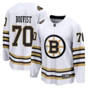 Fanatics Branded Men's Jesper Boqvist Boston Bruins Premier Breakaway 100th Anniversary Jersey - White