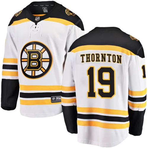 Fanatics Branded Men's Joe Thornton Boston Bruins Breakaway Away Jersey - White