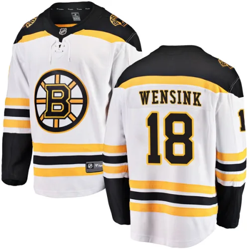 Fanatics Branded Men's John Wensink Boston Bruins Breakaway Away Jersey - White