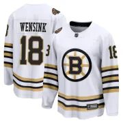 Fanatics Branded Men's John Wensink Boston Bruins Premier Breakaway 100th Anniversary Jersey - White