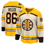Fanatics Branded Men's Kevan Miller Boston Bruins Premier Breakaway 100th Anniversary Jersey - Cream
