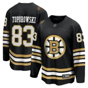 Fanatics Branded Men's Luke Toporowski Boston Bruins Premier Breakaway 100th Anniversary Jersey - Black