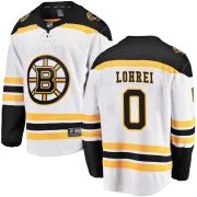 Fanatics Branded Men's Mason Lohrei Boston Bruins Breakaway Away Jersey - White