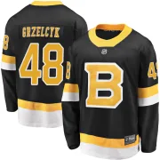 Fanatics Branded Men's Matt Grzelcyk Boston Bruins Premier Breakaway Alternate Jersey - Black