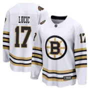 Fanatics Branded Men's Milan Lucic Boston Bruins Premier Breakaway 100th Anniversary Jersey - White
