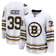 Fanatics Branded Men's Morgan Geekie Boston Bruins Premier Breakaway 100th Anniversary Jersey - White