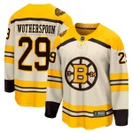 Fanatics Branded Men's Parker Wotherspoon Boston Bruins Premier Breakaway 100th Anniversary Jersey - Cream