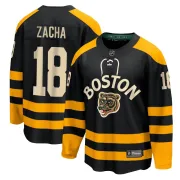 Fanatics Branded Men's Pavel Zacha Boston Bruins Breakaway 2023 Winter Classic Jersey - Black