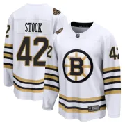 Fanatics Branded Men's Pj Stock Boston Bruins Premier Breakaway 100th Anniversary Jersey - White