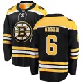 Fanatics Branded Men's Ted Green Boston Bruins Breakaway Black Home Jersey - Green