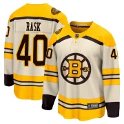 Fanatics Branded Men's Tuukka Rask Boston Bruins Premier Breakaway 100th Anniversary Jersey - Cream