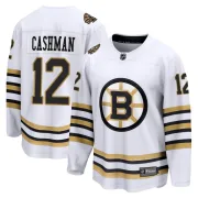 Fanatics Branded Men's Wayne Cashman Boston Bruins Premier Breakaway 100th Anniversary Jersey - White