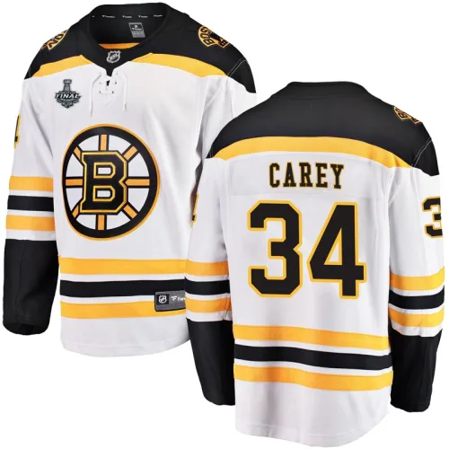 Fanatics Branded Paul Carey Boston Bruins Breakaway Away 2019 Stanley Cup Final Bound Jersey - White