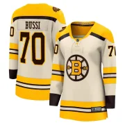 Fanatics Branded Women's Brandon Bussi Boston Bruins Premier Breakaway 100th Anniversary Jersey - Cream