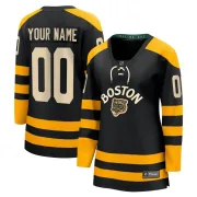Fanatics Branded Women's Custom Boston Bruins Custom Breakaway 2023 Winter Classic Jersey - Black