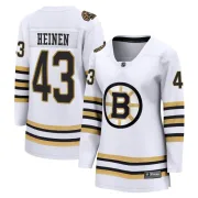 Fanatics Branded Women's Danton Heinen Boston Bruins Premier Breakaway 100th Anniversary Jersey - White