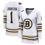 Fanatics Branded Women's Eddie Johnston Boston Bruins Premier Breakaway 100th Anniversary Jersey - White