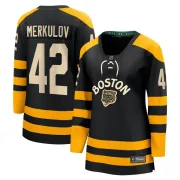 Fanatics Branded Women's Georgii Merkulov Boston Bruins Breakaway 2023 Winter Classic Jersey - Black