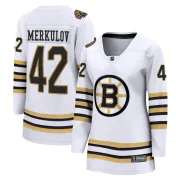Fanatics Branded Women's Georgii Merkulov Boston Bruins Premier Breakaway 100th Anniversary Jersey - White