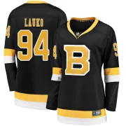 Fanatics Branded Women's Jakub Lauko Boston Bruins Premier Breakaway Alternate Jersey - Black