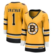 Fanatics Branded Women's Jeremy Swayman Boston Bruins Breakaway 2020/21 Special Edition Jersey - Gold