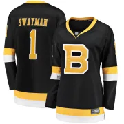 Fanatics Branded Women's Jeremy Swayman Boston Bruins Premier Breakaway Alternate Jersey - Black