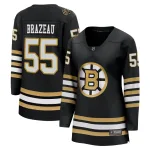 Fanatics Branded Women's Justin Brazeau Boston Bruins Premier Breakaway 100th Anniversary Jersey - Black