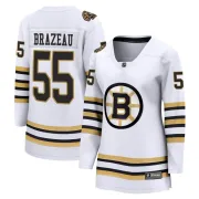 Fanatics Branded Women's Justin Brazeau Boston Bruins Premier Breakaway 100th Anniversary Jersey - White