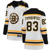 Fanatics Branded Women's Luke Toporowski Boston Bruins Breakaway Away Jersey - White