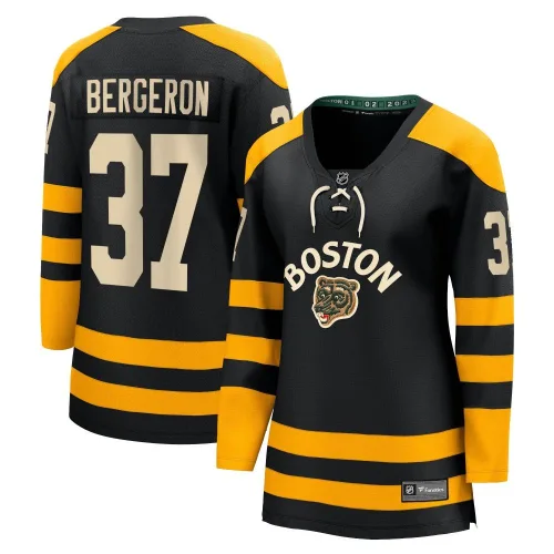Fanatics Branded Women's Patrice Bergeron Boston Bruins Breakaway 2023 Winter Classic Jersey - Black