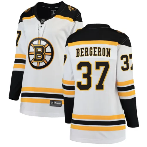 Fanatics Branded Women's Patrice Bergeron Boston Bruins Breakaway Away Jersey - White