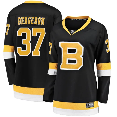 Fanatics Branded Women's Patrice Bergeron Boston Bruins Premier Breakaway Alternate Jersey - Black