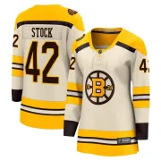 Fanatics Branded Women's Pj Stock Boston Bruins Premier Breakaway 100th Anniversary Jersey - Cream