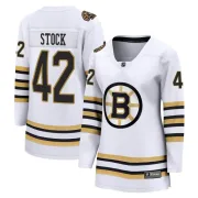 Fanatics Branded Women's Pj Stock Boston Bruins Premier Breakaway 100th Anniversary Jersey - White