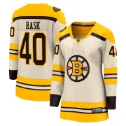 Fanatics Branded Women's Tuukka Rask Boston Bruins Premier Breakaway 100th Anniversary Jersey - Cream