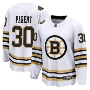 Fanatics Branded Youth Bernie Parent Boston Bruins Premier Breakaway 100th Anniversary Jersey - White