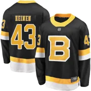 Fanatics Branded Youth Danton Heinen Boston Bruins Premier Breakaway Alternate Jersey - Black