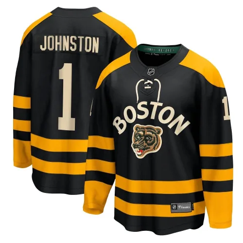 Fanatics Branded Youth Eddie Johnston Boston Bruins Breakaway 2023 Winter Classic Jersey - Black