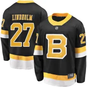 Fanatics Branded Youth Hampus Lindholm Boston Bruins Premier Breakaway Alternate Jersey - Black