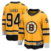 Fanatics Branded Youth Jakub Lauko Boston Bruins Breakaway 2020/21 Special Edition Jersey - Gold