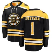 Fanatics Branded Youth Jeremy Swayman Boston Bruins Breakaway Home Jersey - Black