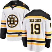 Fanatics Branded Youth Johnny Beecher Boston Bruins Breakaway Away Jersey - White