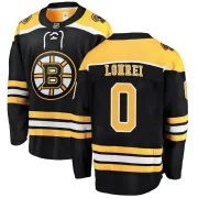 Fanatics Branded Youth Mason Lohrei Boston Bruins Breakaway Home Jersey - Black