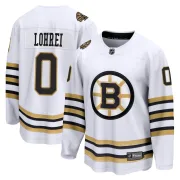 Fanatics Branded Youth Mason Lohrei Boston Bruins Premier Breakaway 100th Anniversary Jersey - White