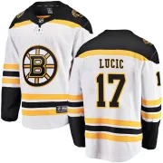 Fanatics Branded Youth Milan Lucic Boston Bruins Breakaway Away Jersey - White
