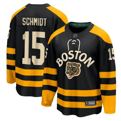Fanatics Branded Youth Milt Schmidt Boston Bruins Breakaway 2023 Winter Classic Jersey - Black