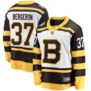 Fanatics Branded Youth Patrice Bergeron Boston Bruins 2019 Winter Classic Breakaway Jersey - White