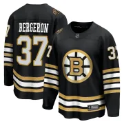 Fanatics Branded Youth Patrice Bergeron Boston Bruins Premier Breakaway 100th Anniversary Jersey - Black