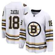 Fanatics Branded Youth Pavel Zacha Boston Bruins Premier Breakaway 100th Anniversary Jersey - White